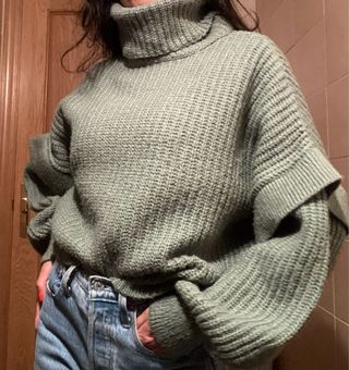 Suéter Stradivarius Talla S Verde