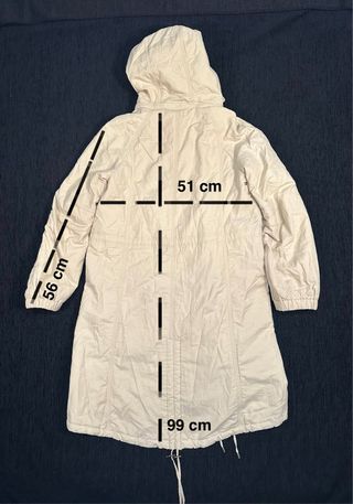 Parka Beige Zara Basic Vintage Y2K Talla L