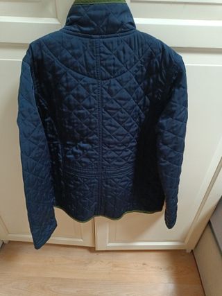 Chaqueta SPAGNOLO acolchada azul y verde, talla 11