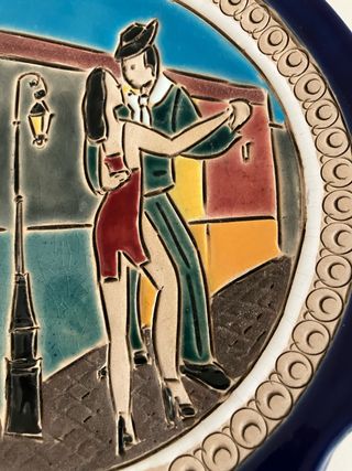 Plato Decorativo Argentina Tango