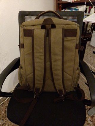 Mochila Vintage Estudios/Montaña Marrón/Verde