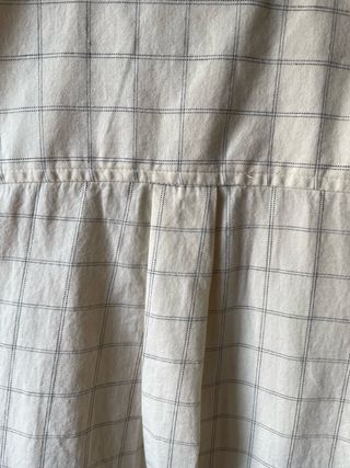 Blusa Beige Cuadros Talla M