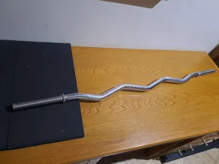 Barra Z Cromada para Gimnasio