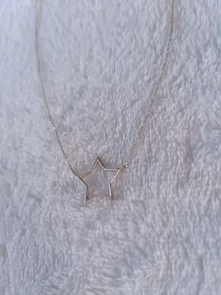 Cadena Plata 925 40cm Colgante Estrella