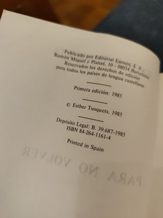 Para no volver (Palabra en el tiempo) (Spanish ...