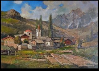 Dipinto Olio su Tela Gilberto Francisetti