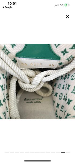 Louis Vuitton LV Skate Sneakers Verdi Bianche