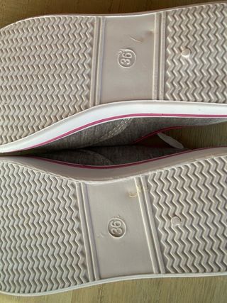 Scarpe tela grigio fucsia