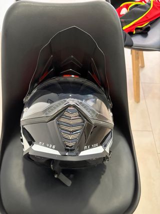 Casco LS2 MX436 Negro/Naranja/Blanco. Talla XL