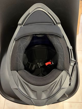 Casco LS2 MX436 Negro/Naranja/Blanco. Talla XL