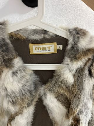 Chaleco de piel talla única