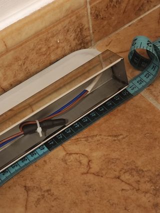 Luz LED para espelho WC - Prata e Branco