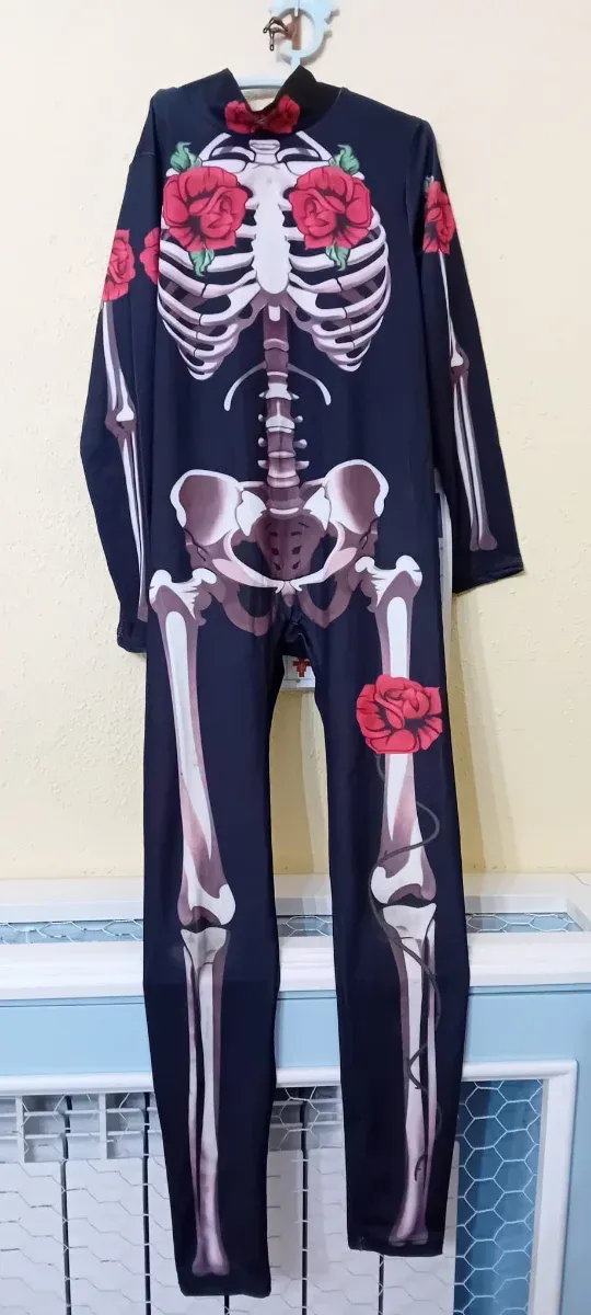 Disfraz Esqueleto Niña Halloween, talla 11-12