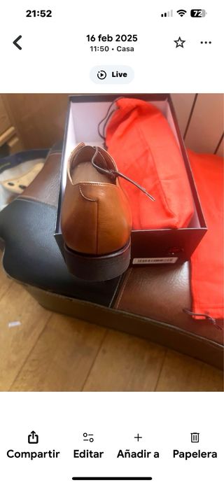 Zapatos Oxford Carmina Rain Marrón