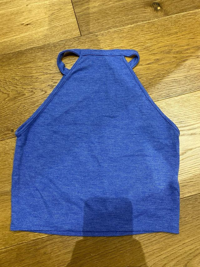 Top azul Zara Talla S/M