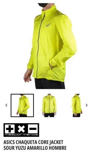 Giacca da corsa ASICS gialla