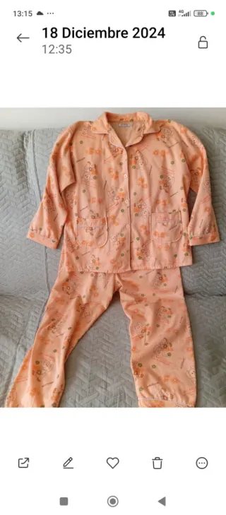 Pijama invierno mujer 2 piezas