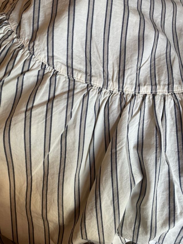 Blusa Old Navy Rayas Beige y Gris