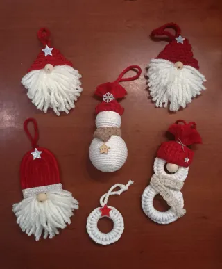 Decoración Navidad Gnomos y Muñeco Nieve