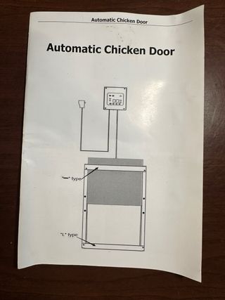 Puerta Automática para Pollos