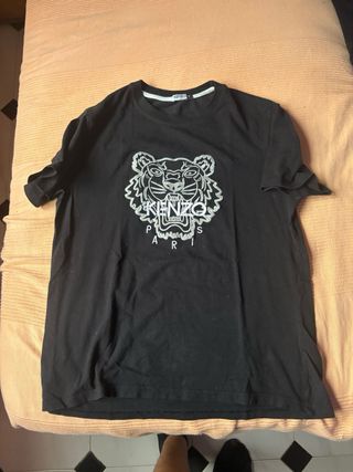 Camiseta Kenzo Negra Tigre Bordado