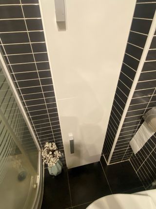 Armario baño blanco madera