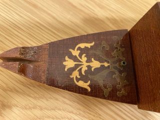 Porta sigarette carillon vintage legno gondola