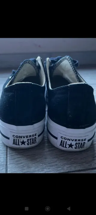 Converse plataforma negras