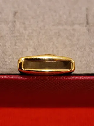 Clip pañuelo elefante  Cabouchon  chapado oro