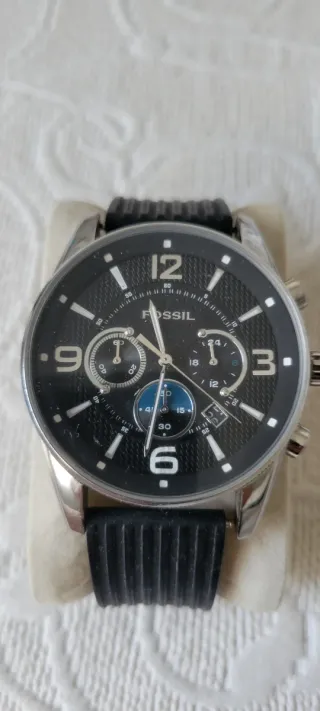 Reloj Fossil Negro y Plateado