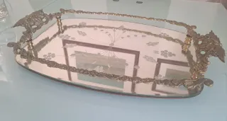 Tabuleiro de espelho biselado Veneziano