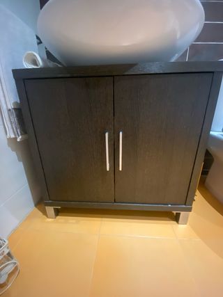 Mueble de baño madera nogal