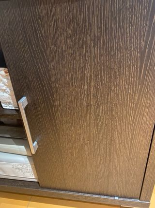 Mueble de baño madera nogal
