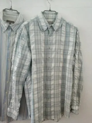 Set di 3 camicie a righe e scozzesi