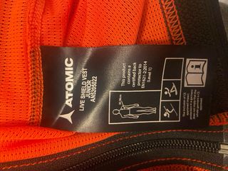 Chaleco protector Atomic Talla junior L