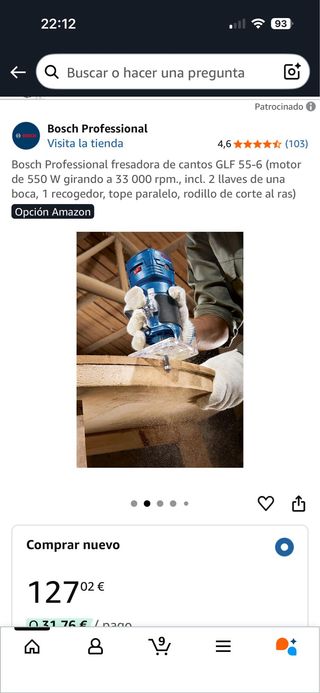 Fresadora Bosch GLF 55-6 Profesional