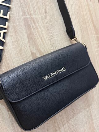Bolso Valentino Negro Piel Texturizada