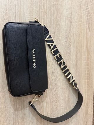 Bolso Valentino Negro Piel Texturizada