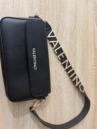 Bolso Valentino Negro Piel Texturizada