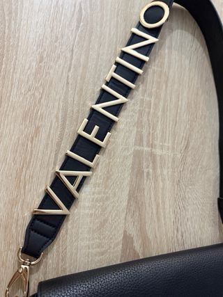 Bolso Valentino Negro Piel Texturizada
