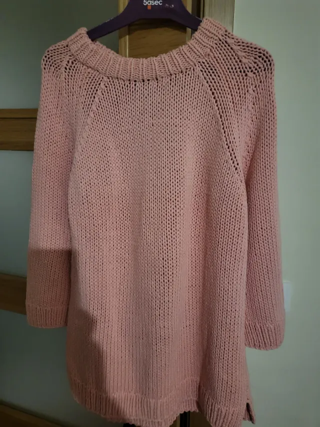 Jersey lana rosa talla única