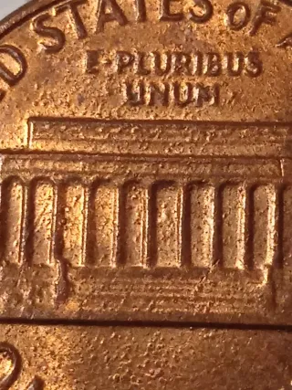 MONEDA 1 CENTAVO LINCOLN.1982.ERROR EXCESO METAL.