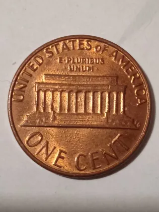 MONEDA 1 CENTAVO LINCOLN.1982.ERROR EXCESO METAL.