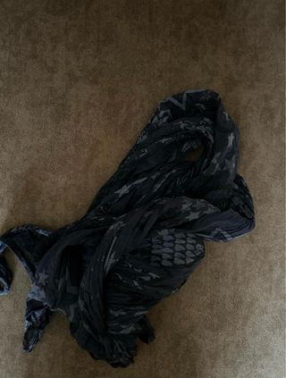 Foulard donna blu/nero e grigio