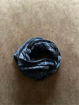 Foulard donna blu/nero e grigio