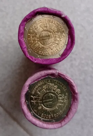 2 Euros Francia Italia 2012 TYE