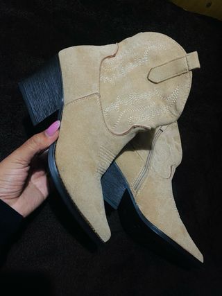 Stivali da cowboy beige
