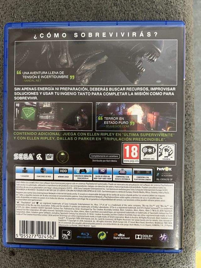 Alien Isolation Edición Ripley PS4