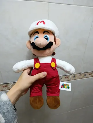 Peluche Mario Blanco Super Mario Bros