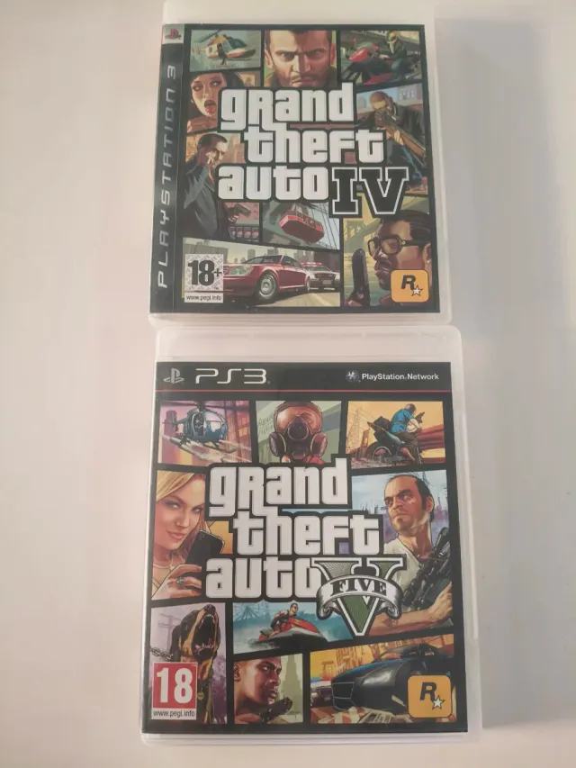 Juegos PS3 Grand Theft Auto IV y V
